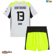 Camiseta Borussia Dortmund Pascal Gross #13 Visitante Equipación para niños 2025-26 manga corta (+ pantalones cortos)